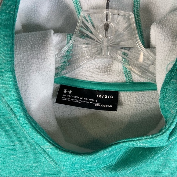 Under Armour Cold Gear Hoodie Teal Large - Picture 7 of 8